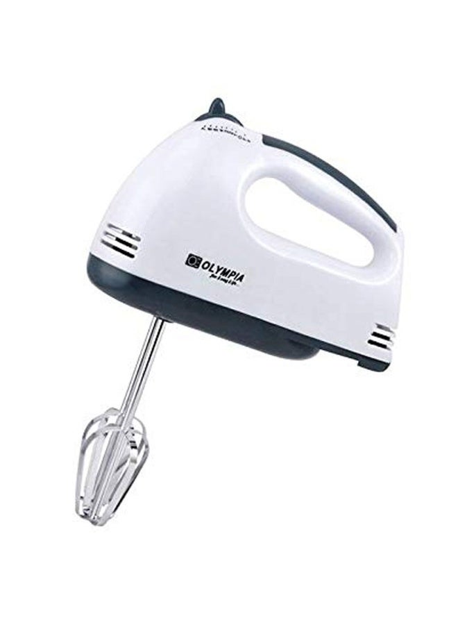 Olympia OE-200 Electric Hand Mixer 600W High Performance Motor, 7 Speed Levels, Turbo Button, Includes Beaters and Dough Hooks, Perfect for Home and Professional Baking - Image 2